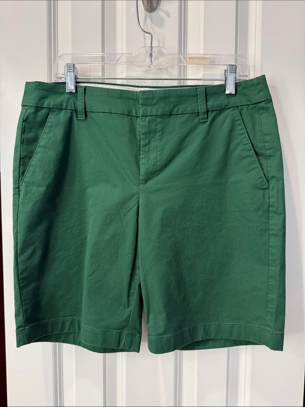 J. Crew Forest Green Chino Bermuda Shorts